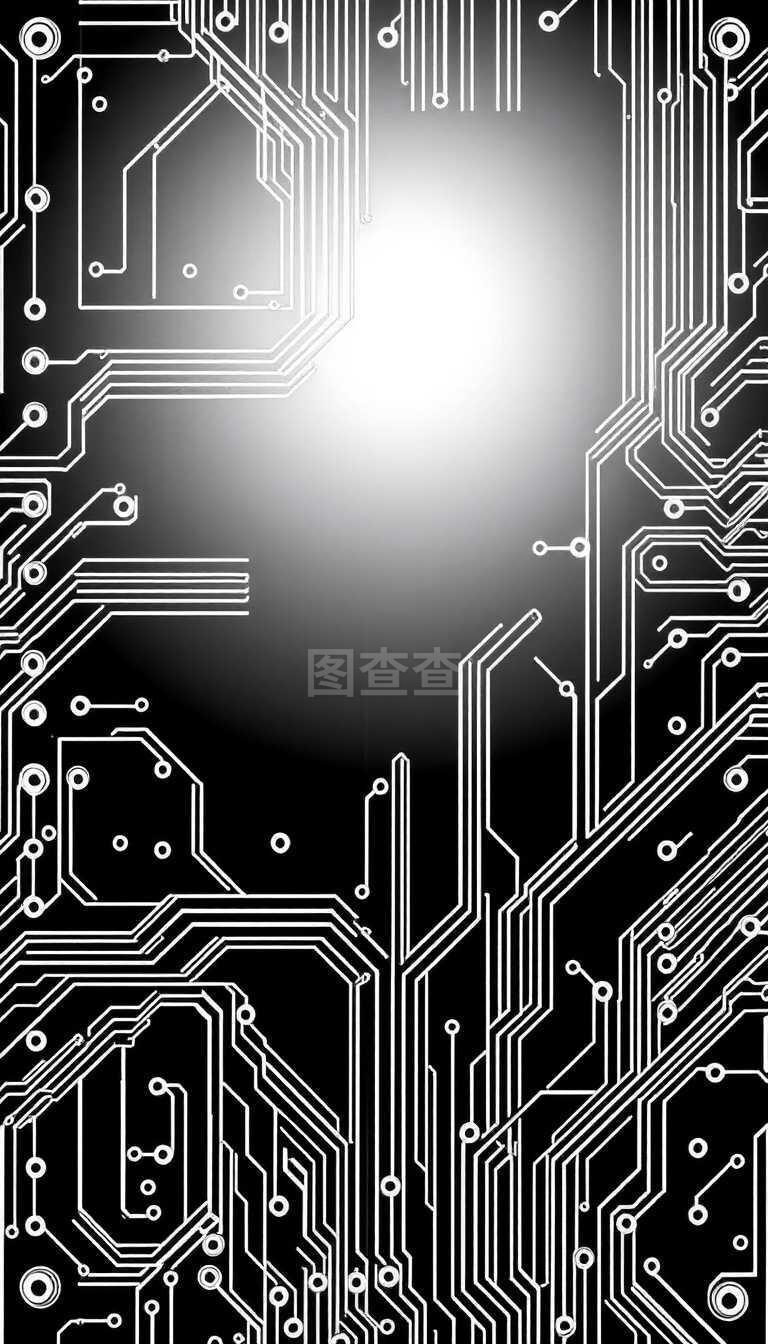 高科技矢量线路板空白图